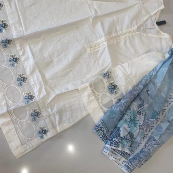 EMB LAWN 2PC WITH DUPTA