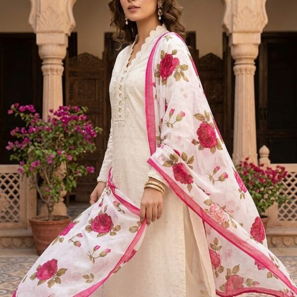 CROSS STITCH EMB LAWN 2-PC SHIRT AND DUPTA